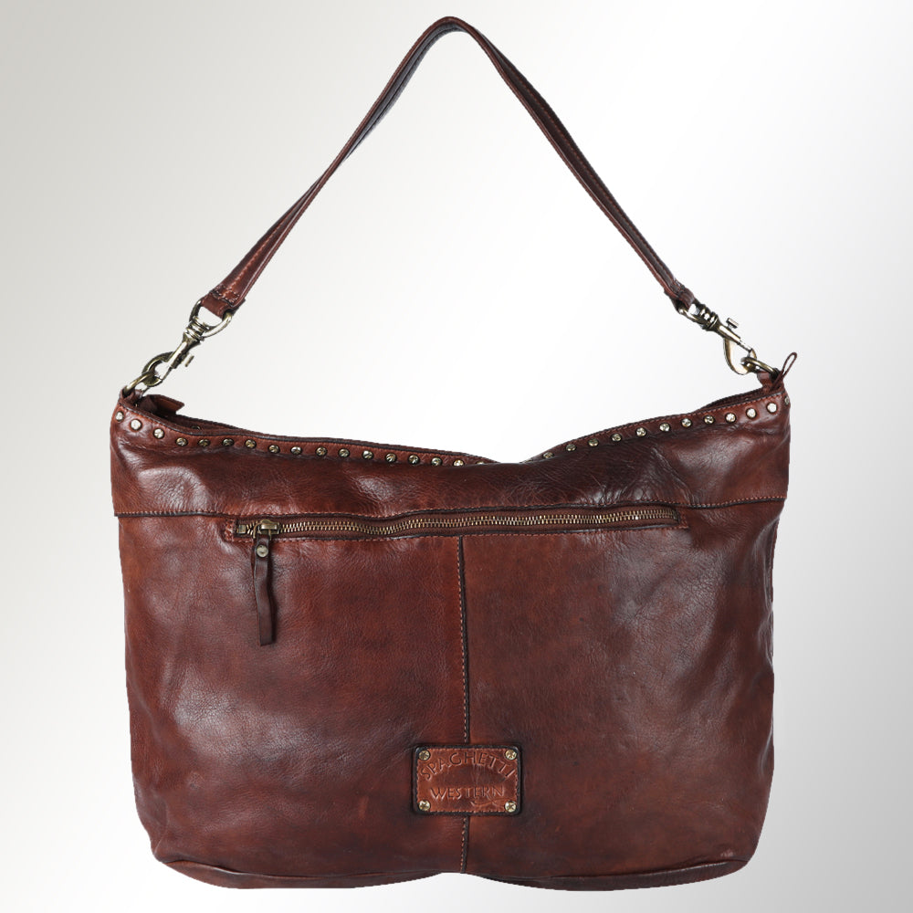 SWC183BRN Hobo Genuine Leather women bag western Bag