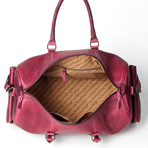 LC-ADBGZ399A Duffel Genuine Western Leather Women Bag