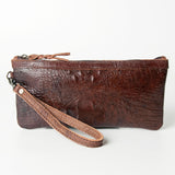 LC-ADBG768 Wristlet Genuine Western Leather Women Bag