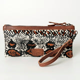 LC-ADBG344W Wristlet Genuine Western Leather Women Bag Belle