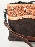 LC-ADBG344DM1A Wristlet Genuine Western Leather Women Bag Sally