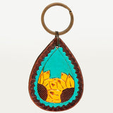 LC-ADKR185 Hand Tooled Genuine Leather Keyring