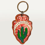 LC-ADKR207 Hand Tooled Genuine Leather Keyring