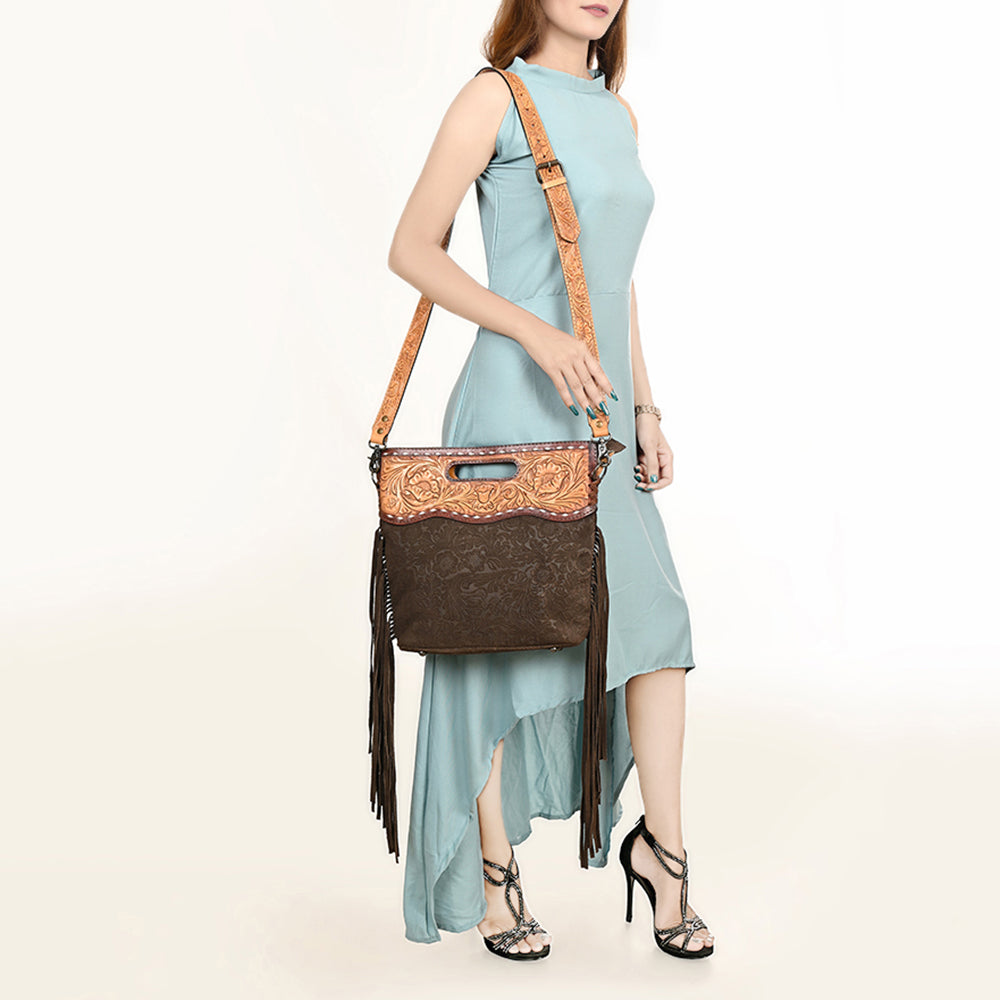 LC-ADBGS145DM1A  Clutch Genuine Western Leather Women Bag Paige