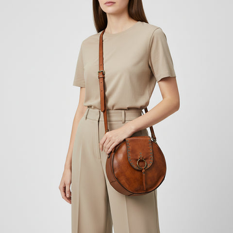 Sleek Leather Canteen Bag
