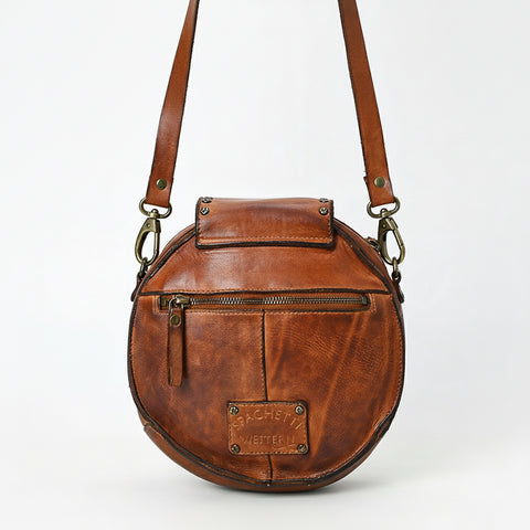 Sleek Leather Canteen Bag