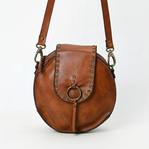 Sleek Leather Canteen Bag