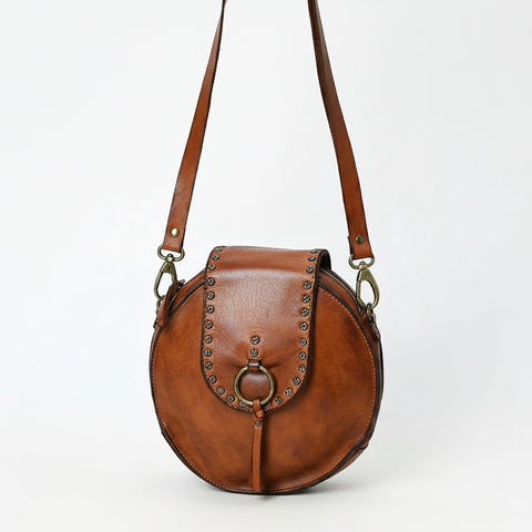 Sleek Leather Canteen Bag