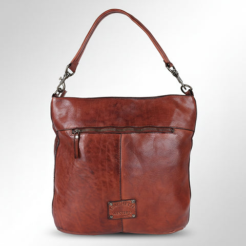 Studded Leather Shoulder Bag