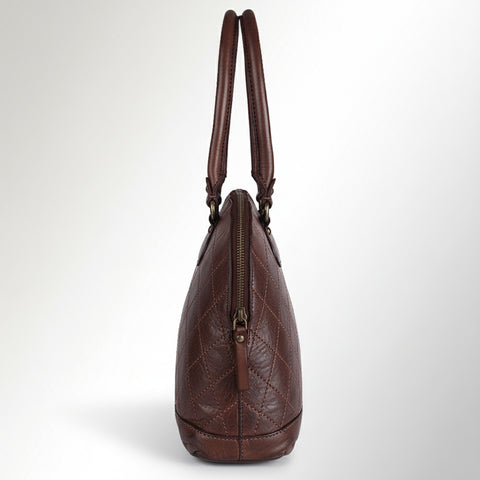 Heritage Diamond-Stitch Dome Tote