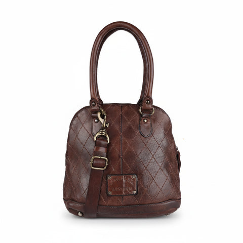 Heritage Diamond-Stitch Dome Tote