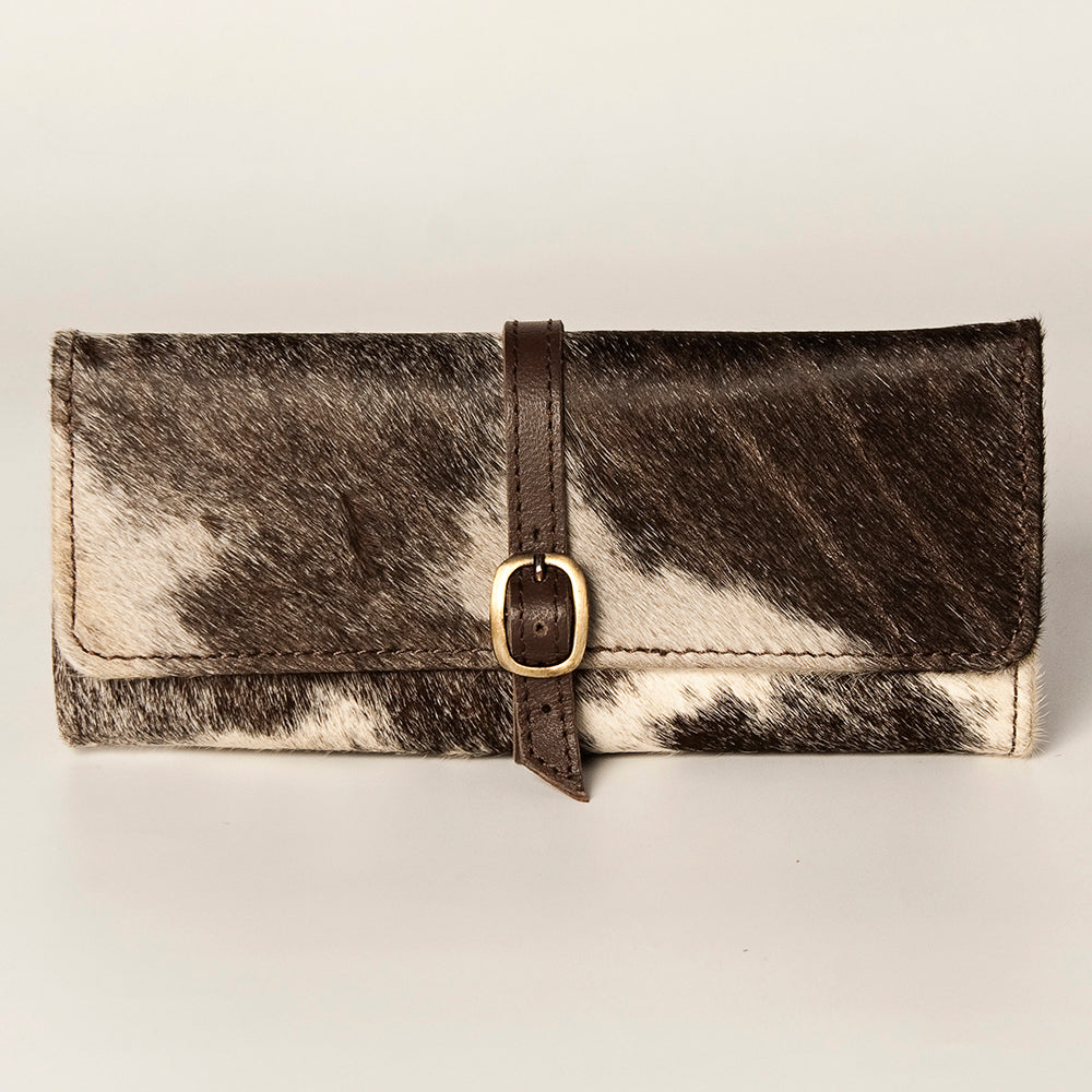 LC-ADBGA245 American Darling Hair-On Leather Jewelry Case with Buckle Strap