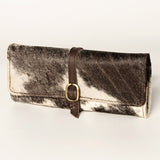 LC-ADBGA245 American Darling Hair-On Leather Jewelry Case with Buckle Strap