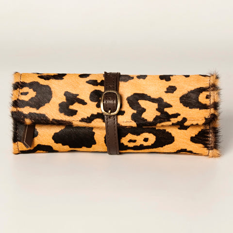 American Darling Hair-On Cowhide Jewelry Case Vegetable-Tanned Genuine Leather