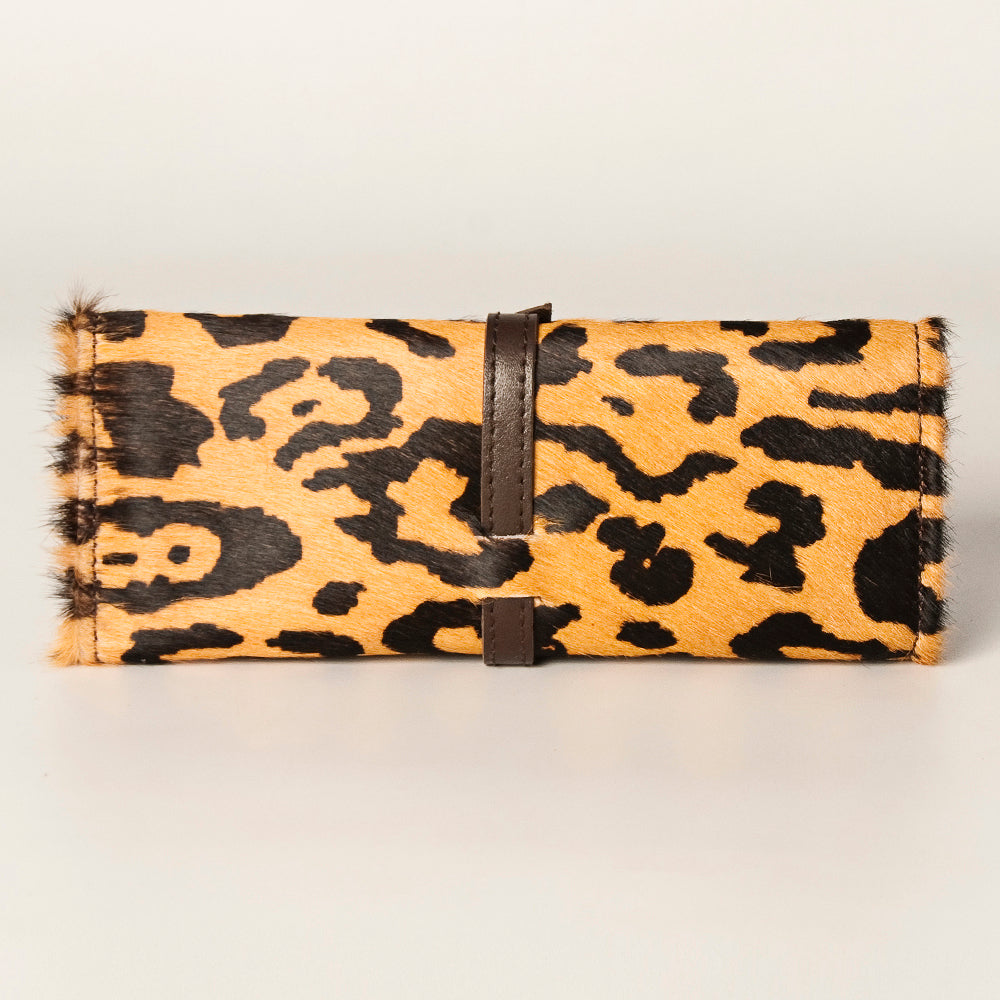 LC-ADBGA245 American Darling Hair-On Leather Jewelry Case with Buckle Strap