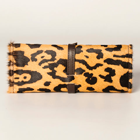 American Darling Hair-On Cowhide Jewelry Case Vegetable-Tanned Genuine Leather