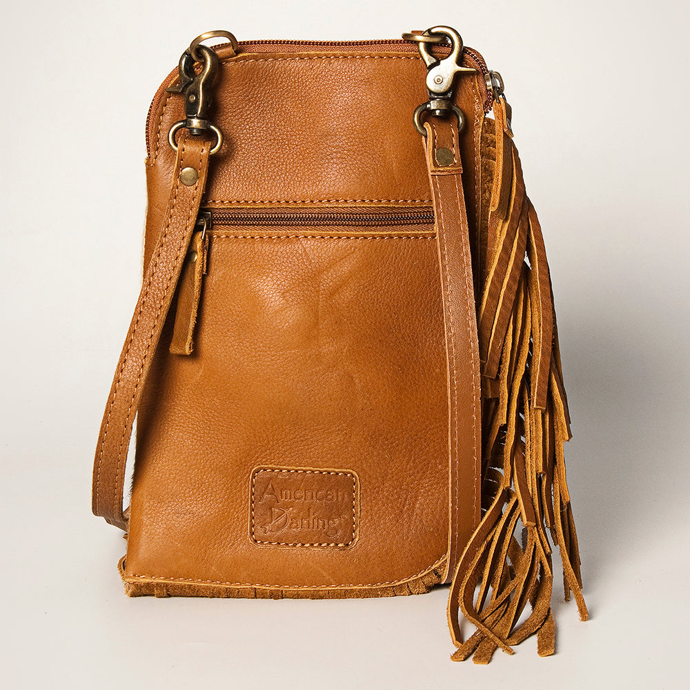LC-ADBGA249 American Darling Fringe Chaps Bags Hand Tooled Hair-On Genuine Leather
