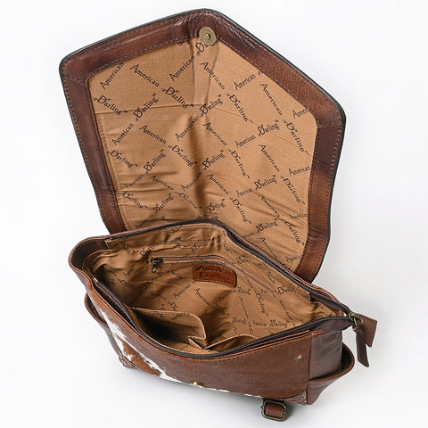 American Darling Handcrafted Hair-On Cowhide Western Leather Backpack