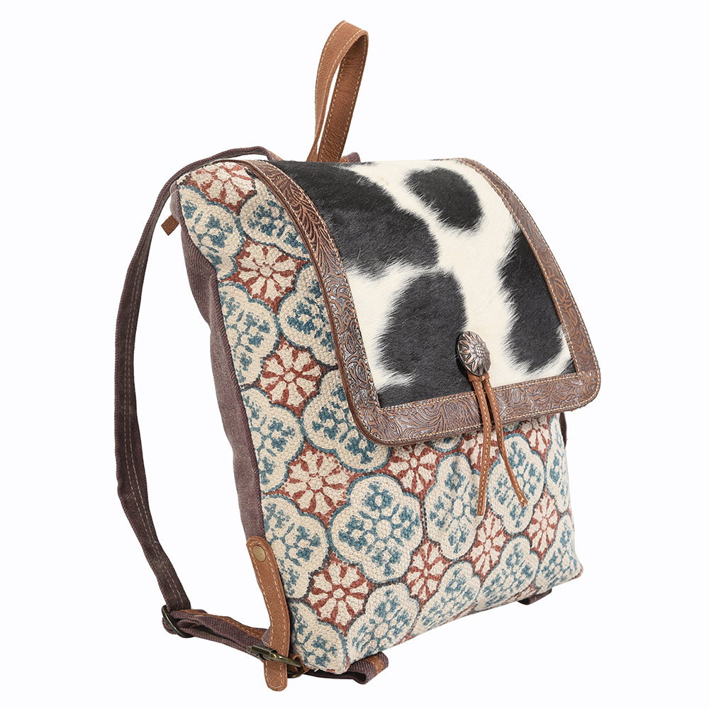 LC-KB111  Backpack Upcycled Canvas Ladies Bag