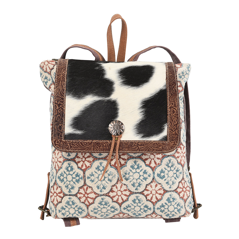 LC-KB111  Backpack Upcycled Canvas Ladies Bag