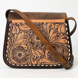 LC-ADBGZ409A Crossbody Hand Tooled Genuine Western Leather Women Bag