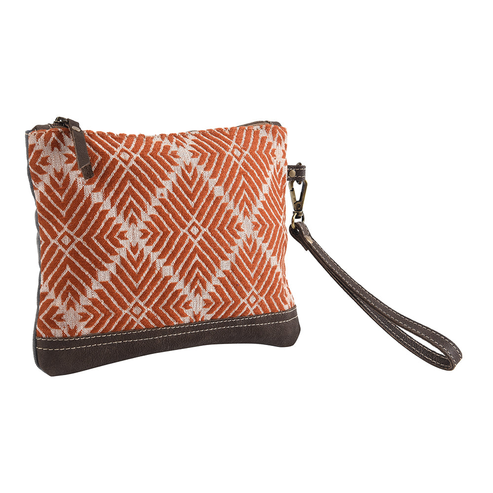 LC-KB274 Wristlet Upcycled Canvas Ladies Bag