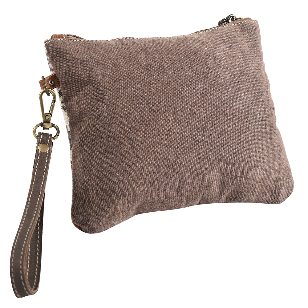LC-KB276 Wristlet Upcycled Canvas Ladies Bag