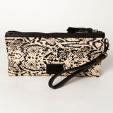 LC-ADBG344 Wristlet Genuine Western Leather Women Bag Belle