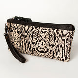 LC-ADBG344 Wristlet Genuine Western Leather Women Bag Belle