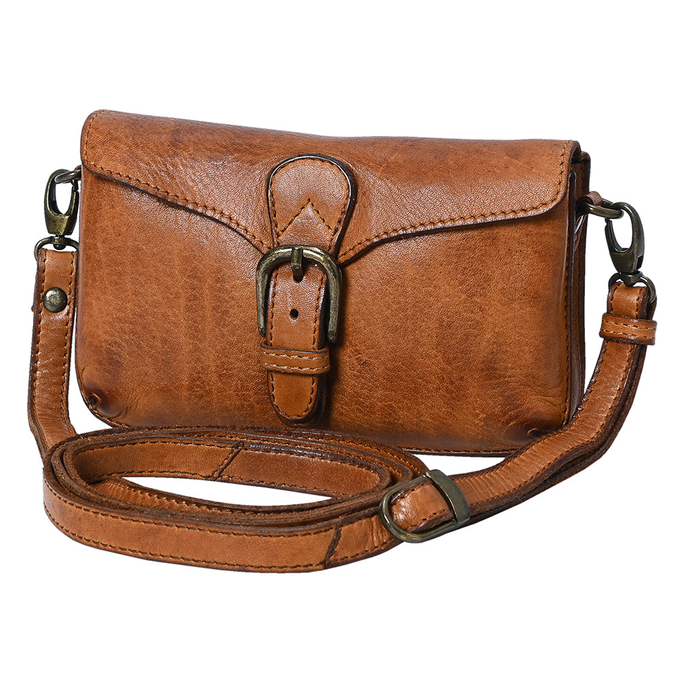 SWC201TAN Crossbody Genuine Leather women bag western Bag