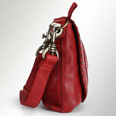 Studded Leather Crossbody Bag