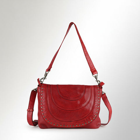 Studded Leather Crossbody Bag