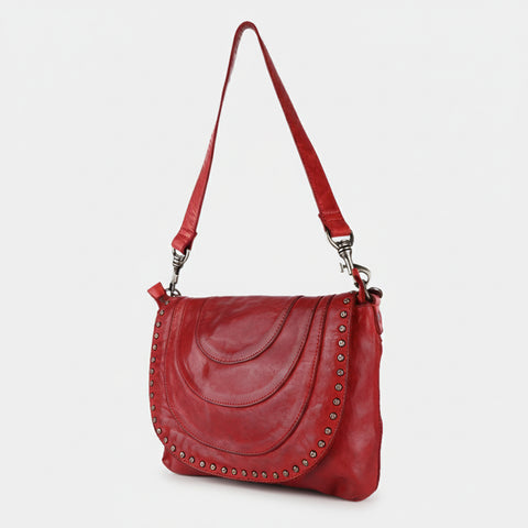 Studded Leather Crossbody Bag