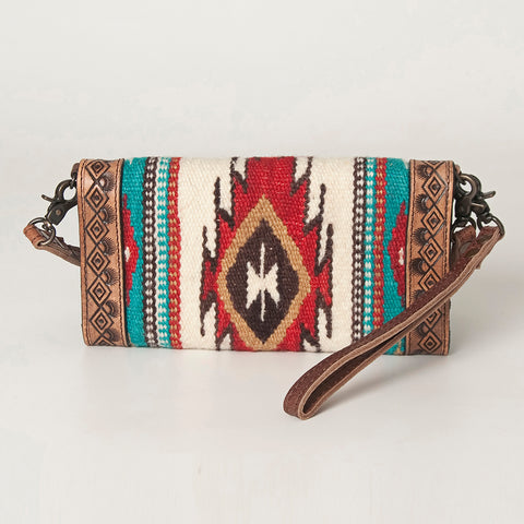 American Darling Handcrafted Hand Tooled Leather Saddle Blanket Envelope