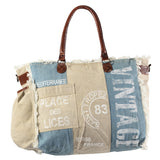 LC-KB327 Tote Upcycled Canvas Ladies Bag