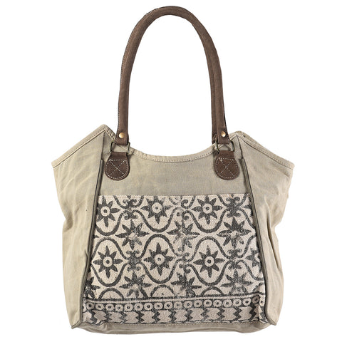 LC-KB330 Tote Upcycled Canvas Ladies Bag