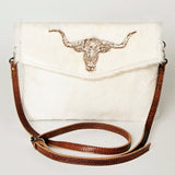 LC-ADBGS178R Envelope Hair-On Genuine Western Leather Women Bag Sally