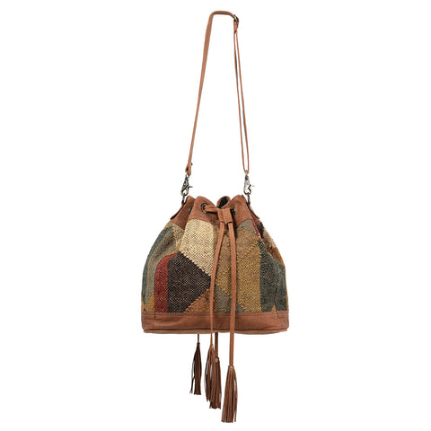 LC-KB344 Bucket Upcycled Canvas Ladies Bag