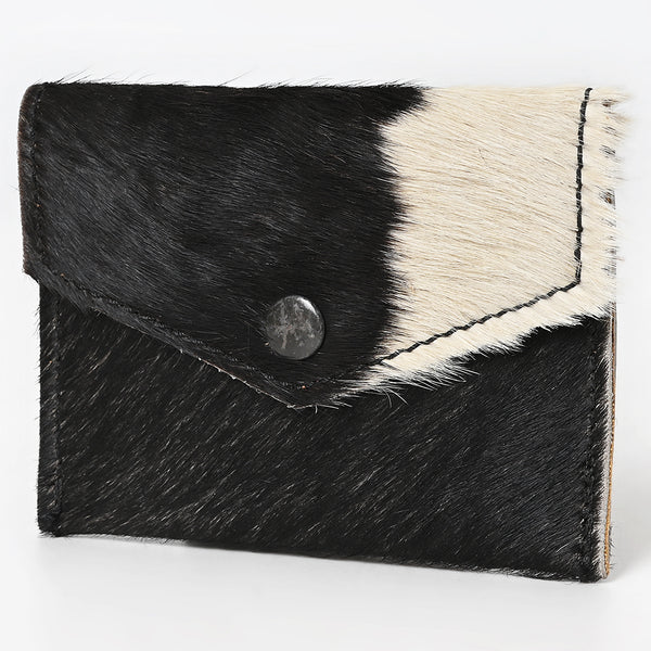 LC-ADBGZ141 Hair-On Cowhide Envelope - Western Leather Mini Wallet