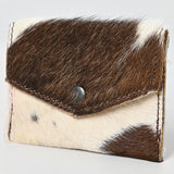 LC-ADBGZ141 Hair-On Cowhide Envelope - Western Leather Mini Wallet