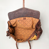 LC-ADBG516 Tooled Leather & Saddle Blanket Duffel Bag Belle Western Travel Weekender by American Darling
