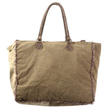 LC-KB348 Tote Upcycled Canvas Ladies Bag