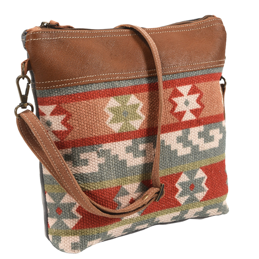 LC-KB358 Crossbody Upcycled Canvas Ladies Bag
