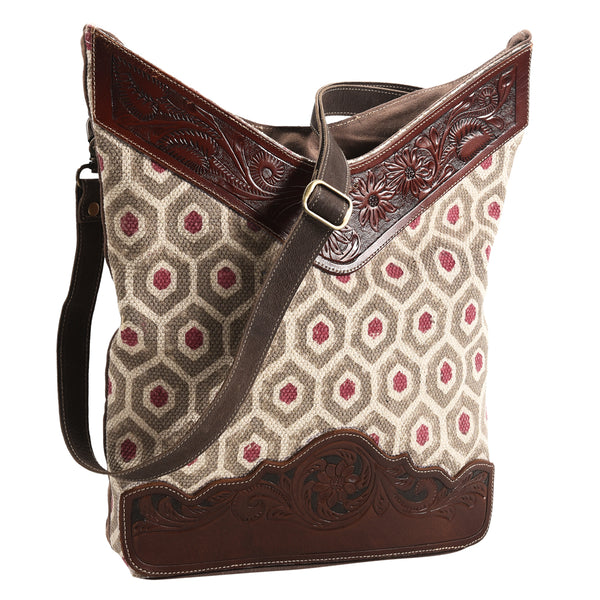 LC-KB374 Messenger Upcycled Canvas Ladies Bag