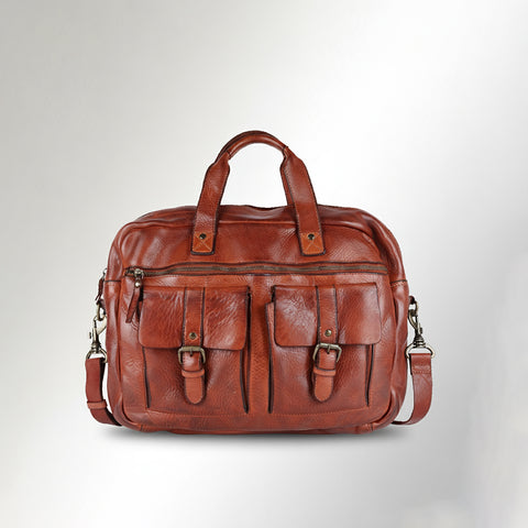 Fioralto - Full Grain Leather Briefcase