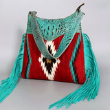 LC-ADBG991 Hobo Crocodile Embossed Genuine Western Leather Bag