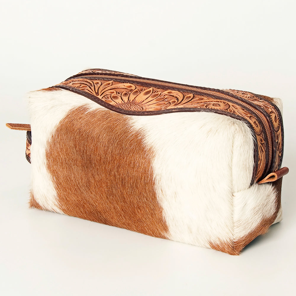 ADBG994 Toiletry Genuine Western Hair on Leather Women Bag