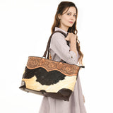 LC-ADBGZ649 Tote Hair-On Genuine Western Leather Women Bag