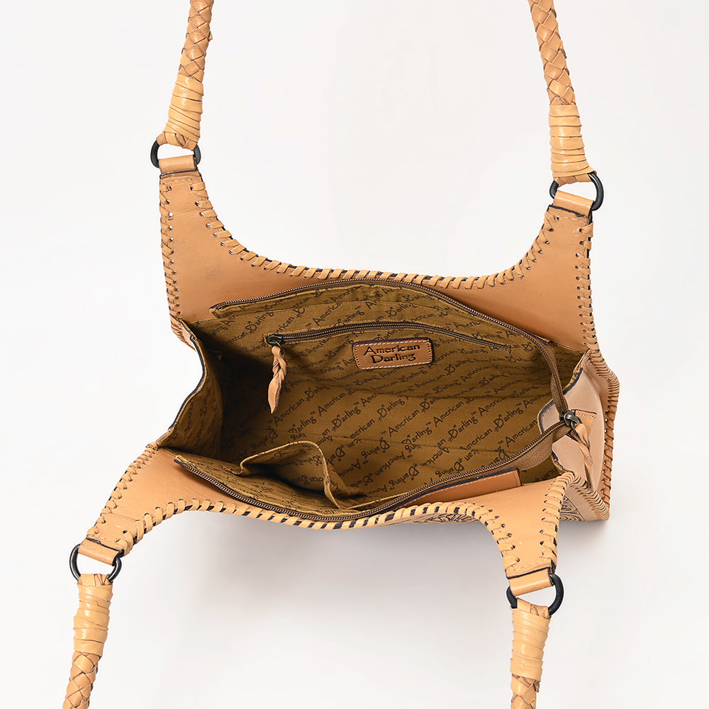 LC-ADBGZ658 Hobo Hand Tooled Genuine Western Leather Women Bag