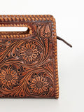 LC-ADBGZ661 Clutch Genuine Western Leather Women Bag
